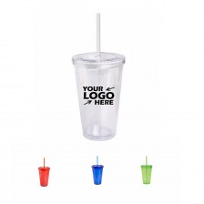 16 Oz. Double Wall Cool Acrylic Tumbler Cup